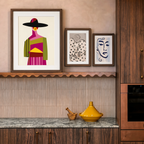 Set of 3 Wall Art Prints – Linear Essence, Graceful Presence & Flowing Curl Figurative Collection