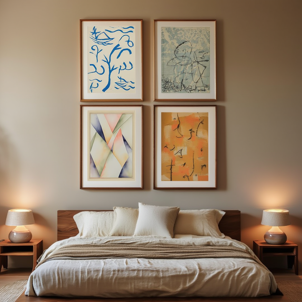 Set of 4 Paul Klee Prints – Modern Abstract Art Wall Decor - Hakyarts