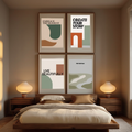 Set of 4 Motivational Prints – Inspirational Wall Art for Home & Office - Hakyarts