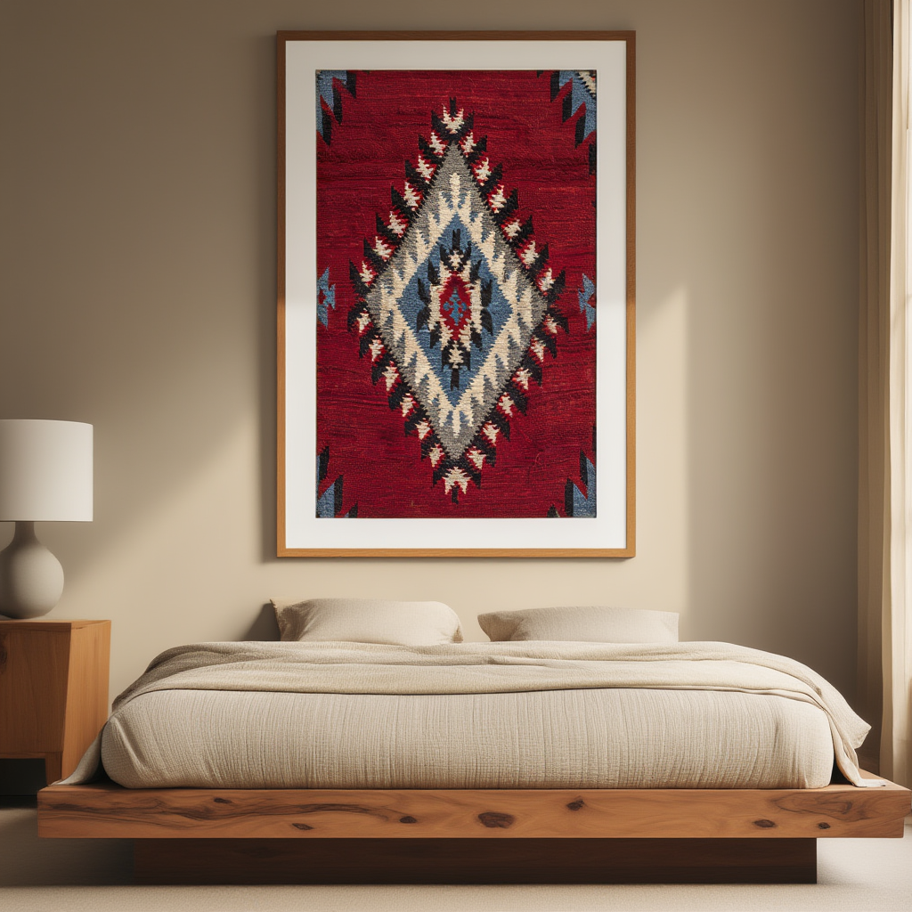 Navajo Ganado Print I | Southwestern Textile Art Print