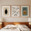 Set of 3 Neutral Tones – Minimalist Abstract Wall Art Prints - Hakyarts