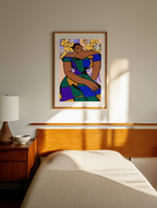 Gorgeous Black Woman – Folk Art Illustration Print