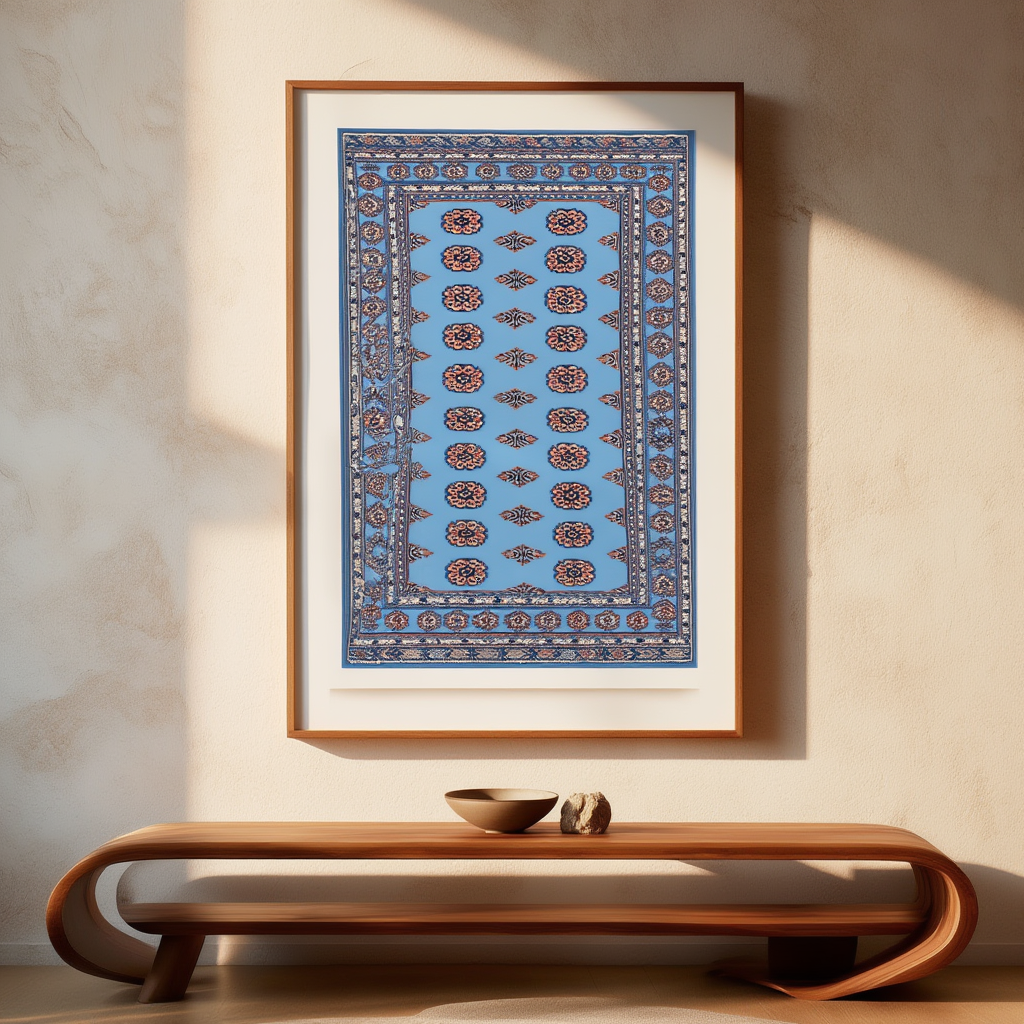 Bokhara Rug Variation IV | Orientalist Rug Art Print