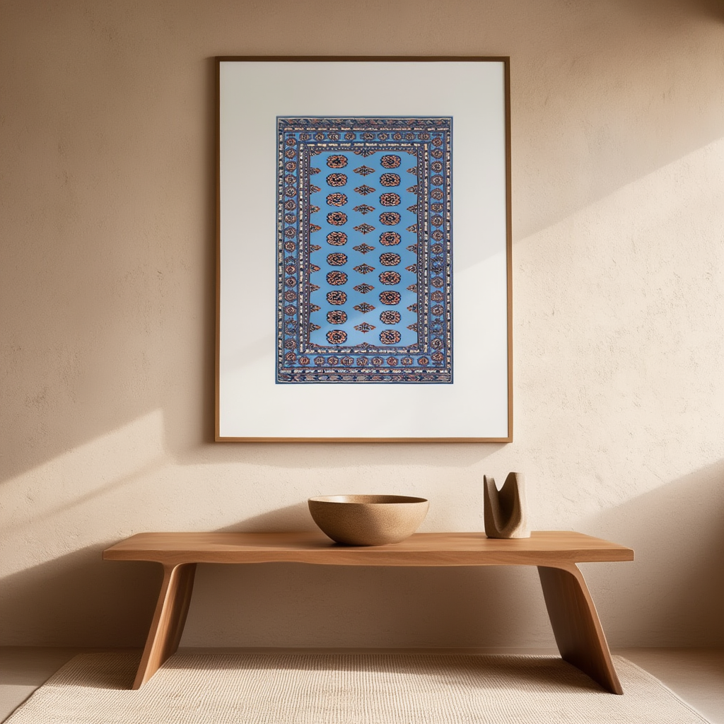 Bokhara Rug Variation IV | Orientalist Rug Art Print