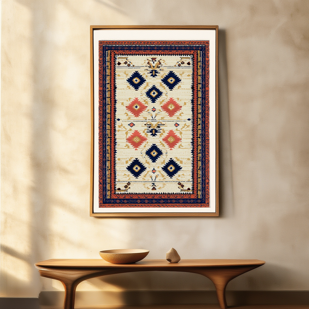 Baluchi Rug Variation II | Orientalist Rug Art Print