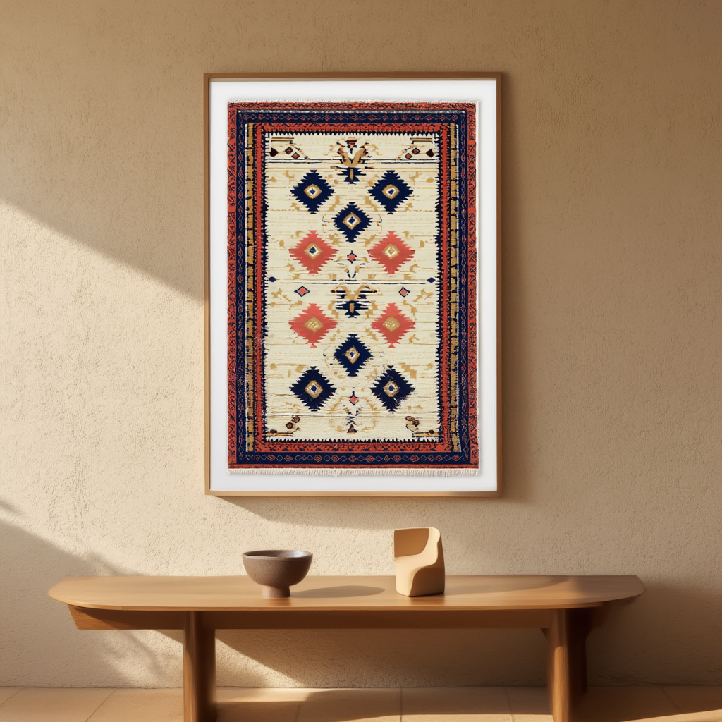 Baluchi Rug Variation II | Orientalist Rug Art Print