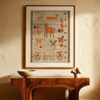 Gabbeh Folk Art Poster 3 | Tribal-Inspired Art Print