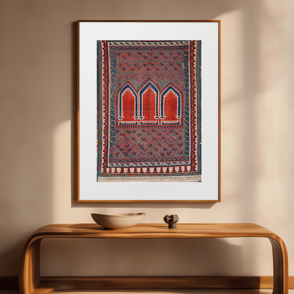 Bergama Rug Print I | Orientalist Rug Art Print