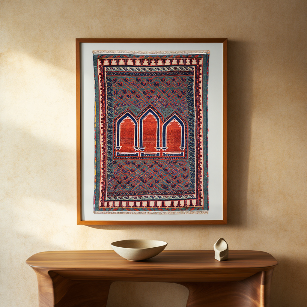 Bergama Rug Print I | Orientalist Rug Art Print