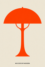 Set of 3 Mid Century Modern Lamps Prints – Retro Minimalist Wall Art - Hakyarts