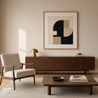 Structured Neutral Forms | Minimalist Contemporary Wall Art Print