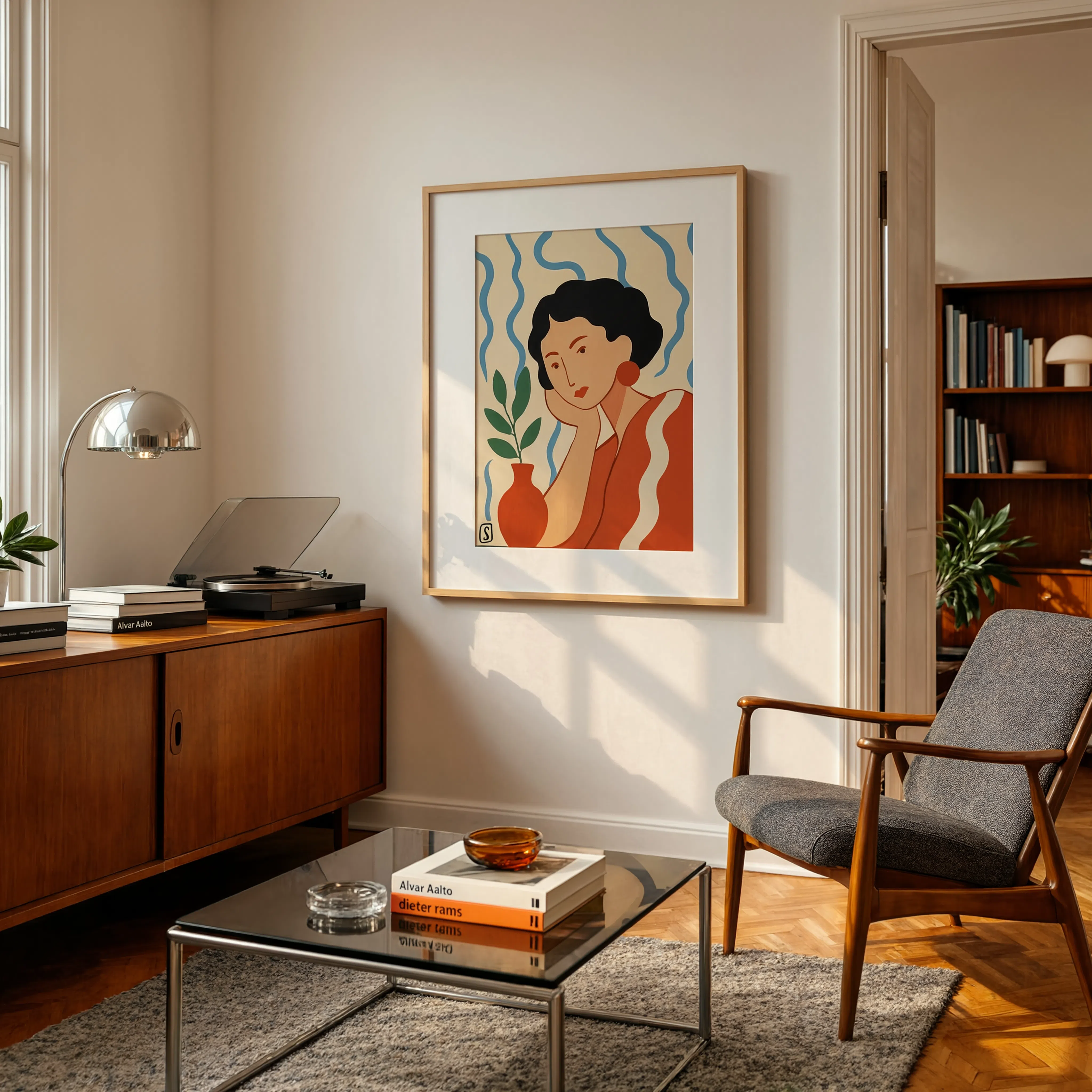 Painterly Portrait Variation | Contemporary Abstract Portrait Wall Art