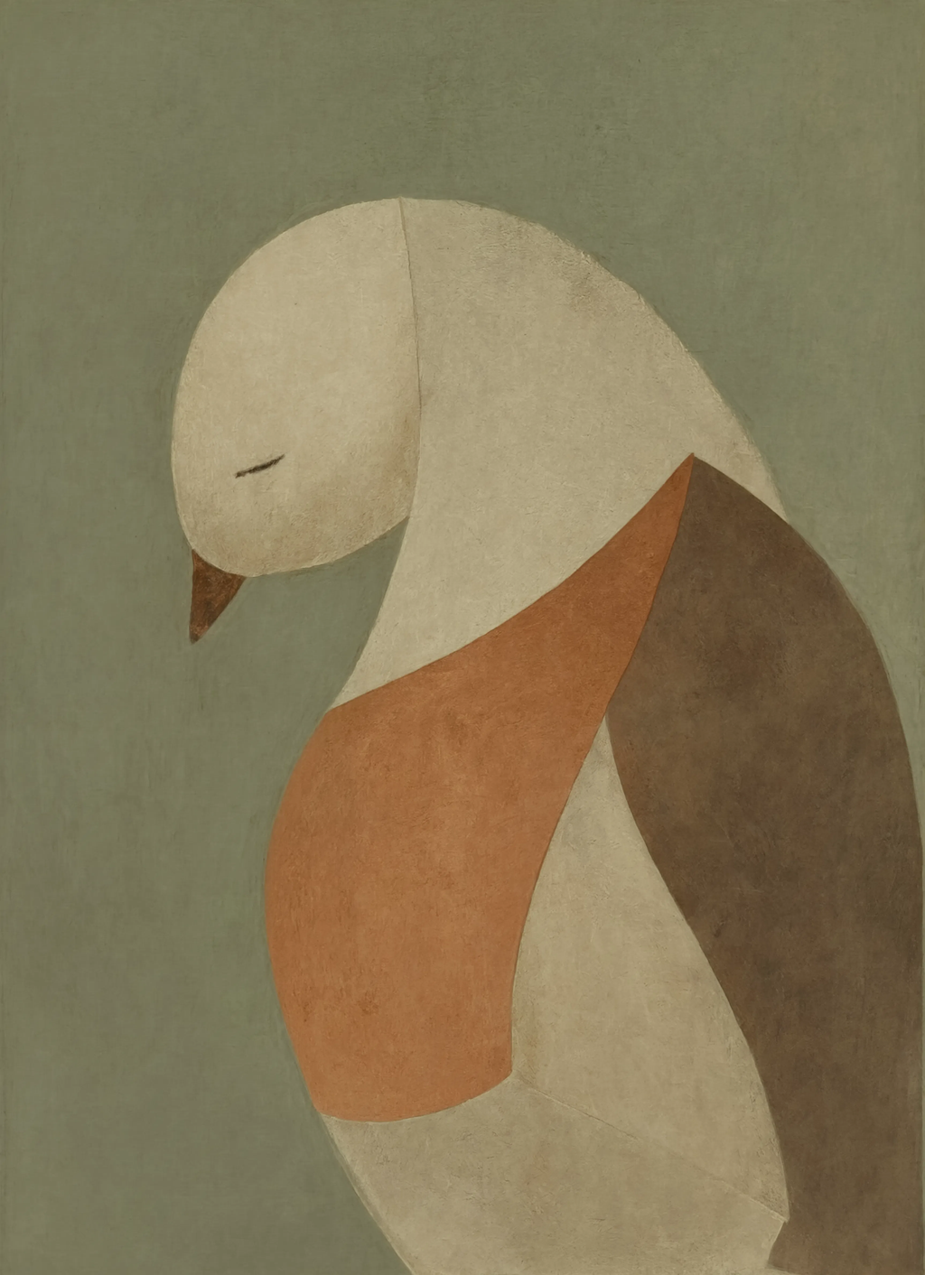 Set of 2 Minimalist Bird Variation Prints | Contemporary Scandinavian Bird Wall Art Set