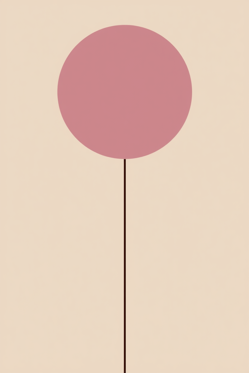 Set of 3 Round Pink Minimalist Prints – Modern Abstract Wall Art - Hakyarts