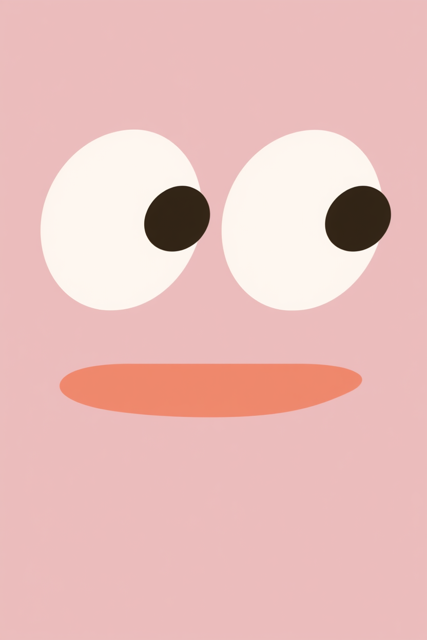 Set of 4 Silly Faces Prints – Fun Minimalist Wall Art for Kids & Playrooms - Hakyarts