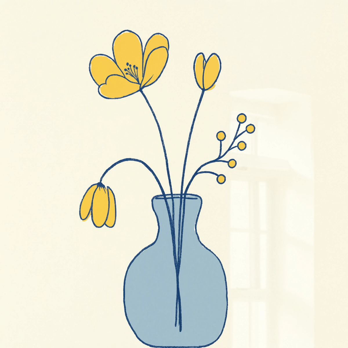 Set of 2 Minimalist Floral Study & Figurative with Plants | Contemporary Botanical & Figurative Wall Art Prints