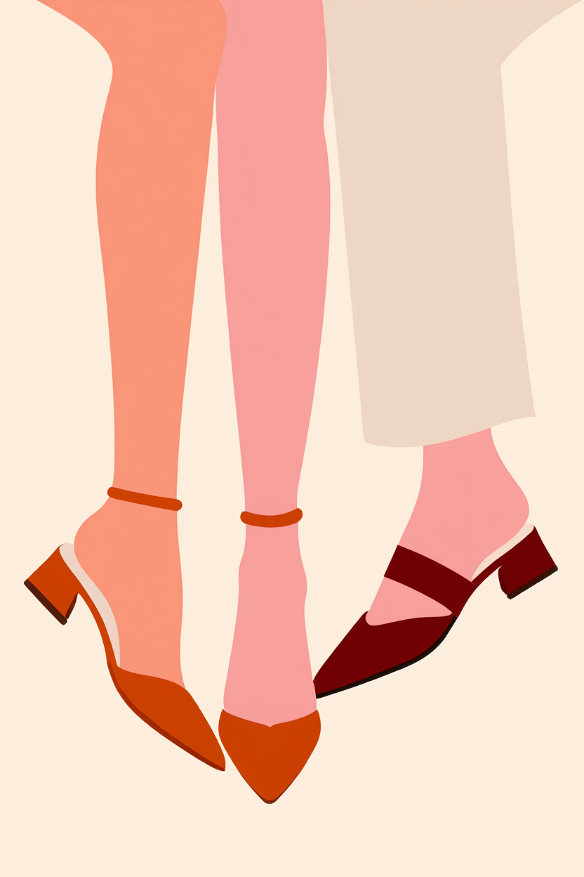 Fashion Shoes – Set of 4 Modern Wall Art Prints