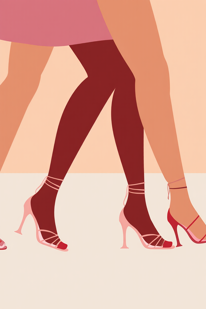 Fashion Shoes – Set of 4 Modern Wall Art Prints