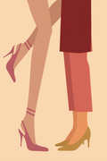 Strut in Style – Fashion Shoes Art Print - Hakyarts