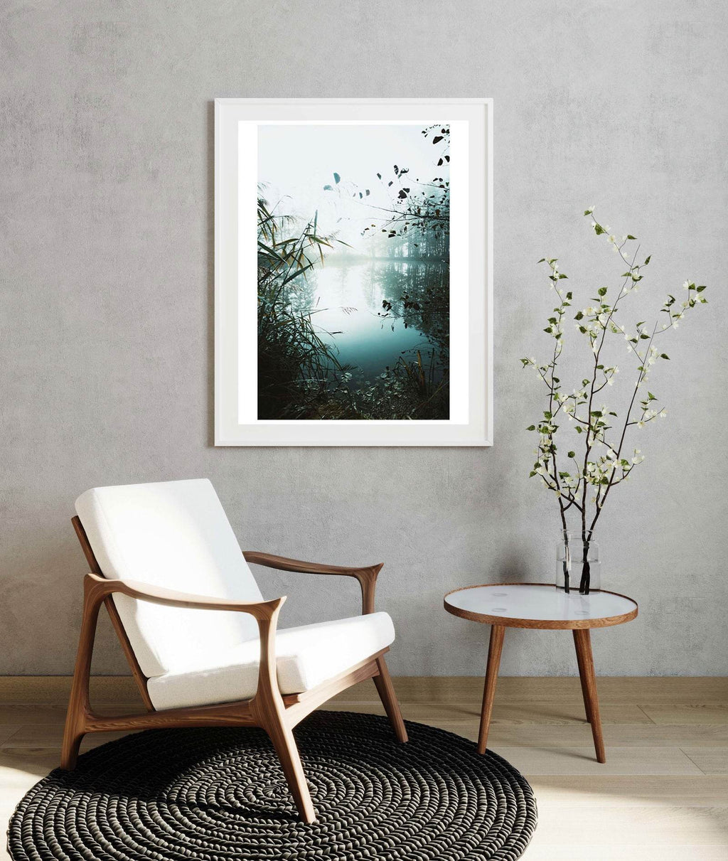 Misty Lake Poster - Hakyarts