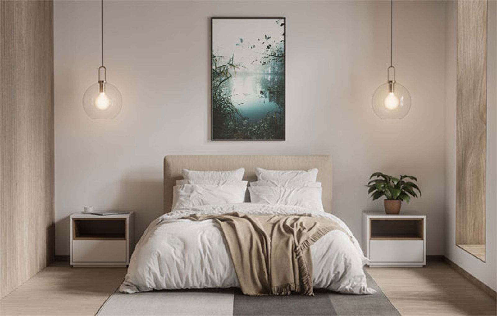 Misty Lake Poster - Hakyarts