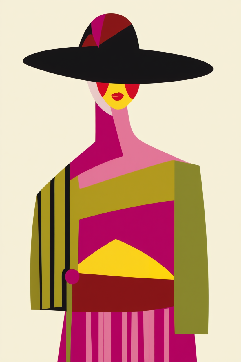 Linear Essence – Modern Figurative Geometric Print