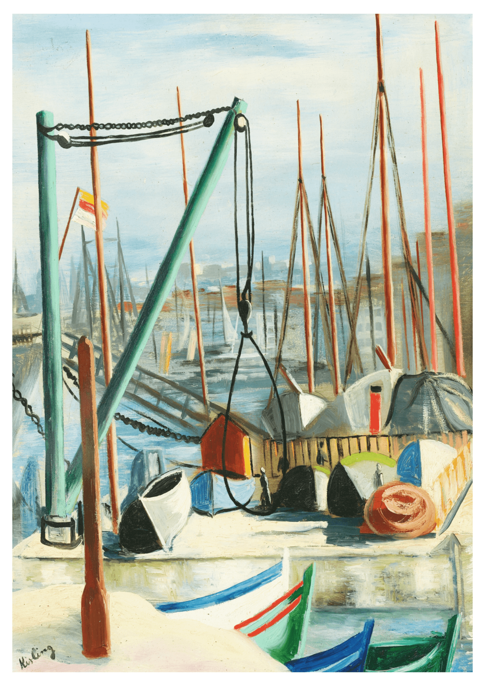 Moïse Kisling - Port de Marseille - Hakyarts