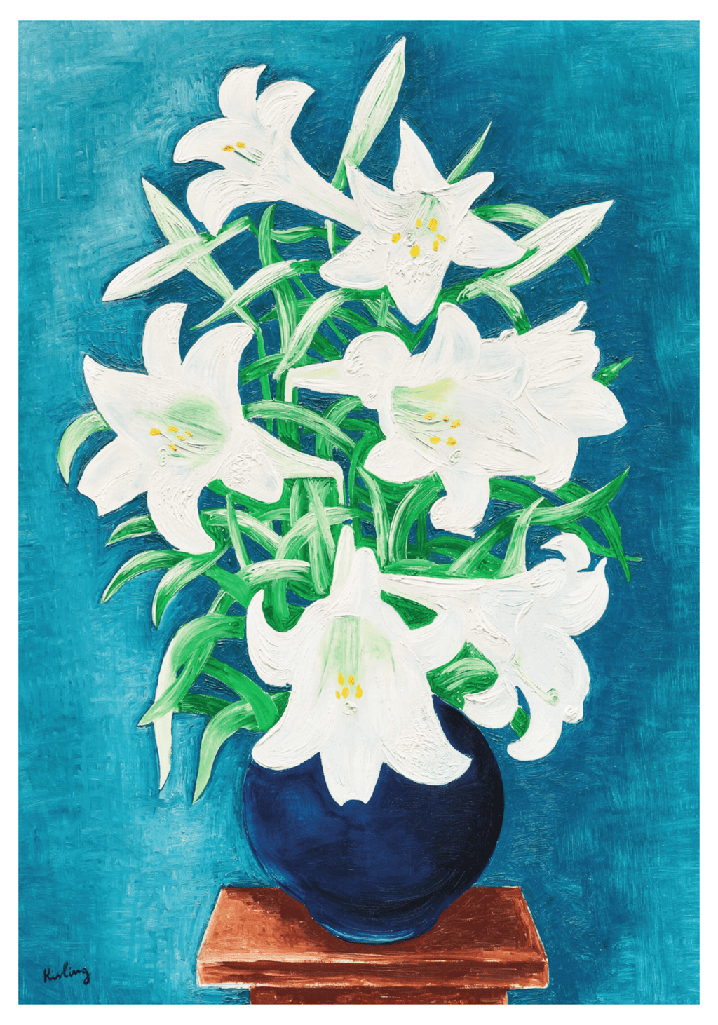 Moïse Kisling - Vase de Lys - Hakyarts