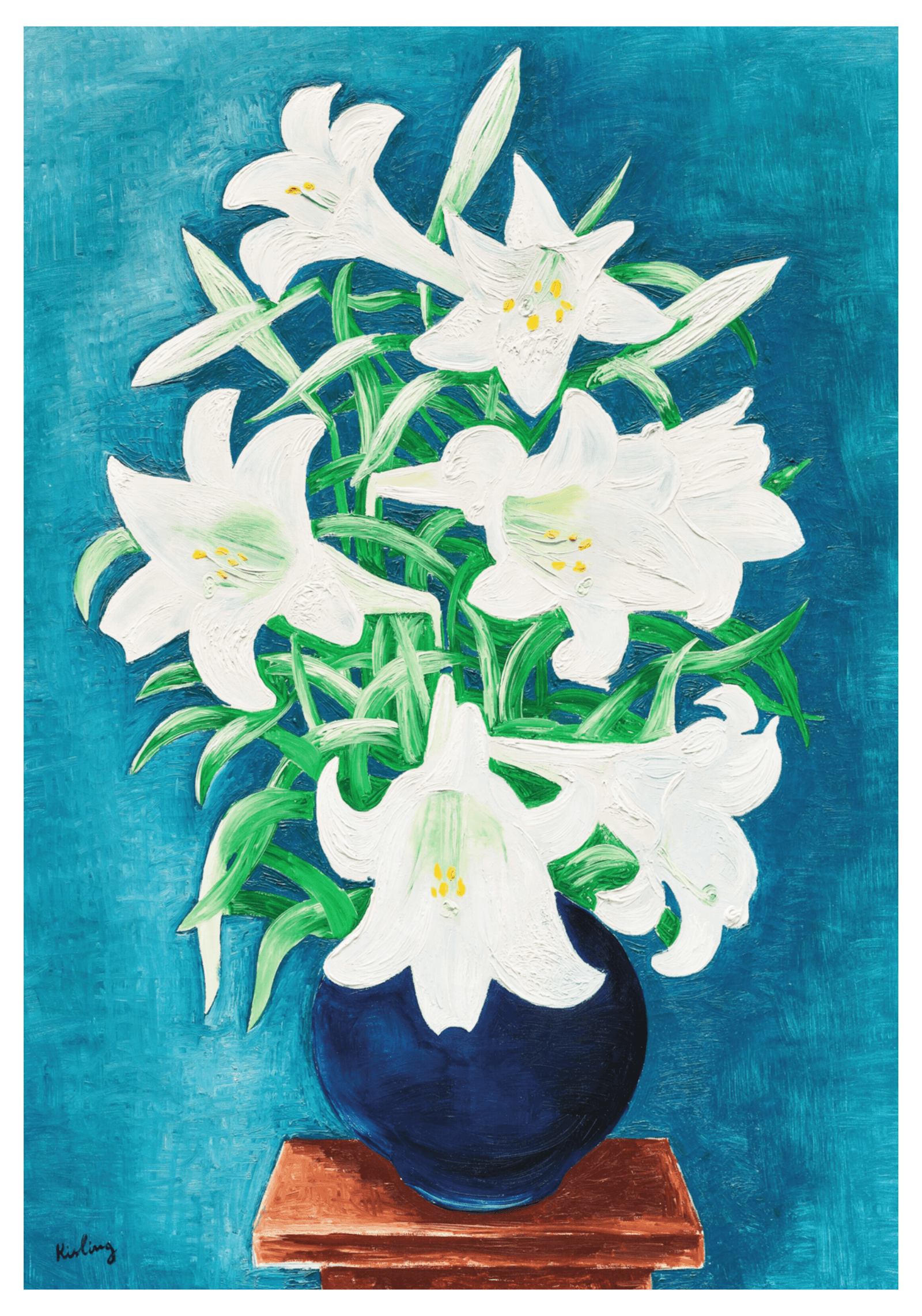 Moïse Kisling - Vase de Lys - Hakyarts