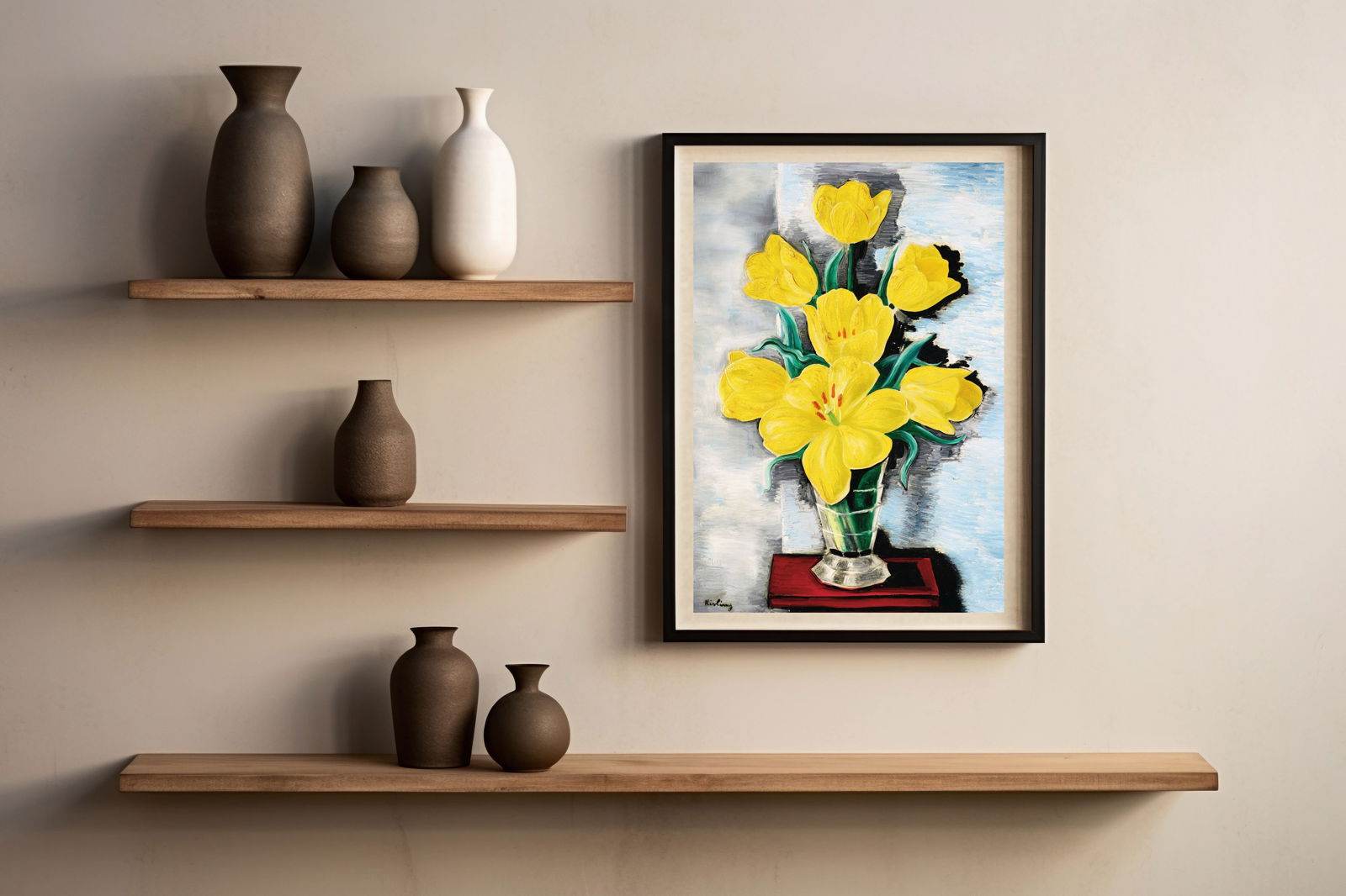 Moïse Kisling - Vase de Tulipes - Hakyarts