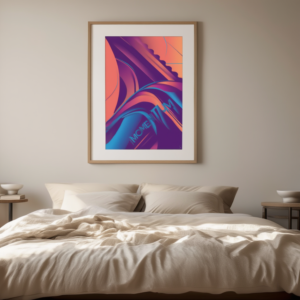 Vivid Momentum Gradient – Modern Lab Poster