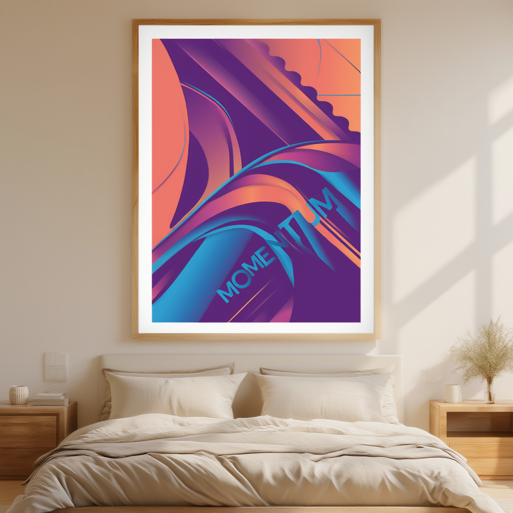 Vivid Momentum Gradient – Modern Lab Poster