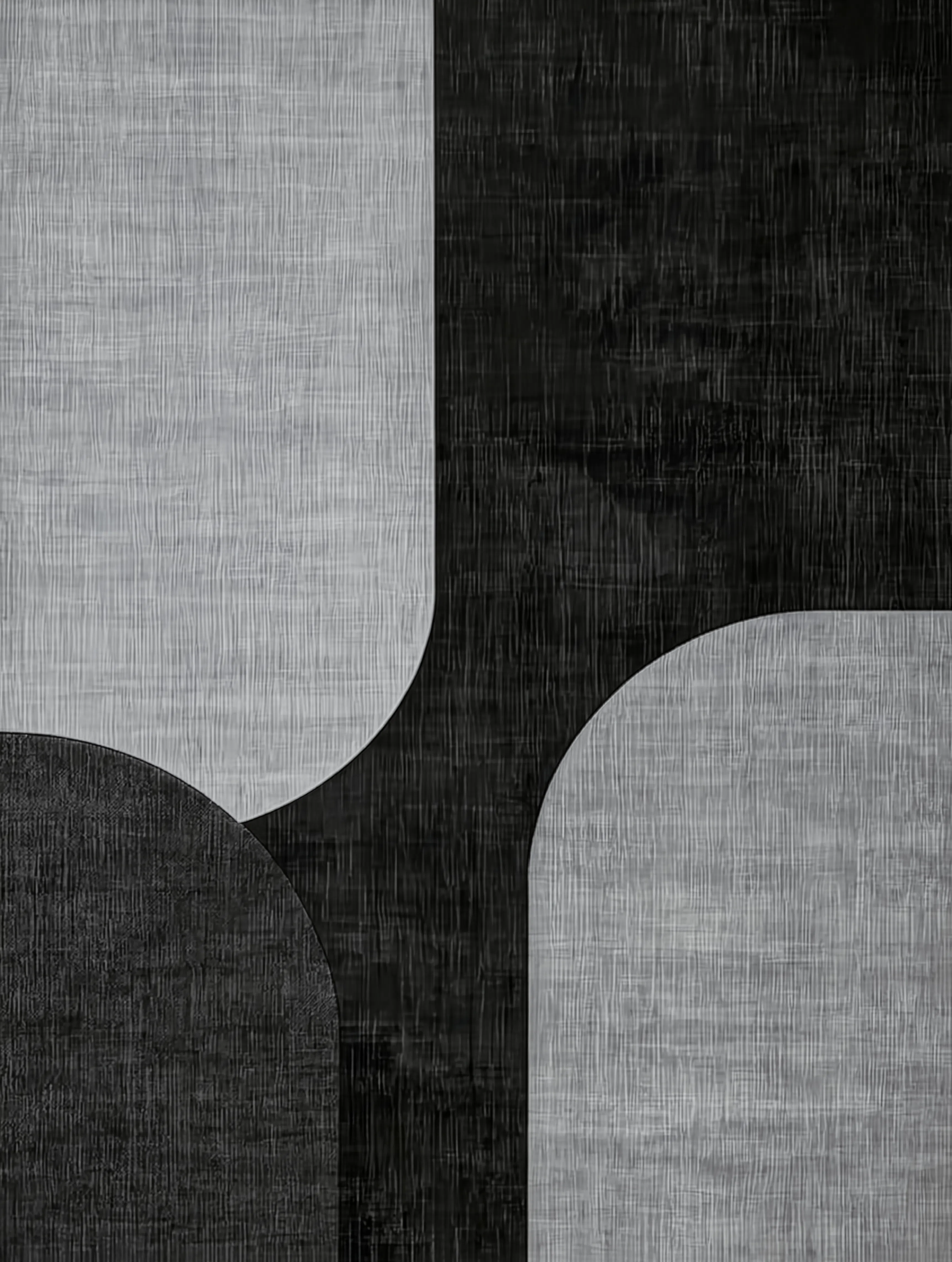 Monochrome Abstract Variation | Contemporary Abstract Art Print