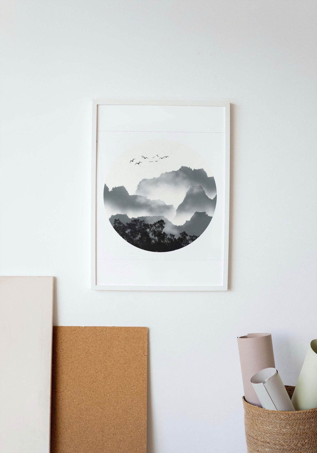 Moonlight Birds Poster - Hakyarts