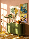 Set of 3 Painterly Florals & Figurative Studies | Contemporary Gallery Wall Art Set