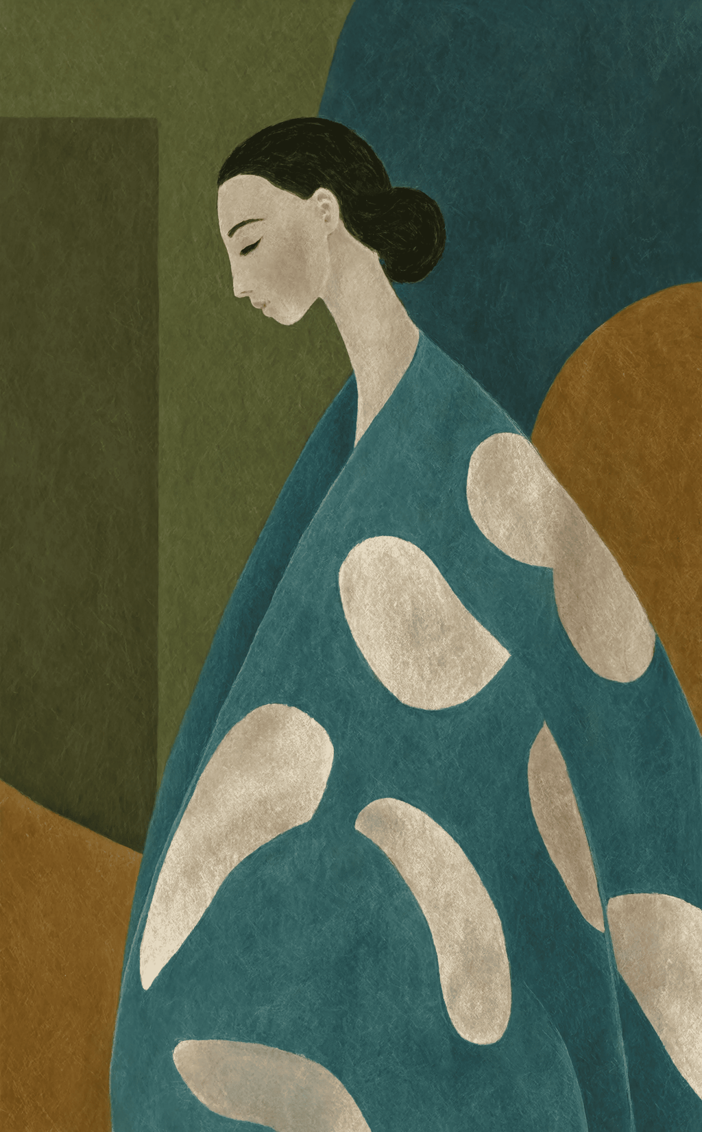 Autumnal Figurative Draped Study | Contemporary Figurative Art Print