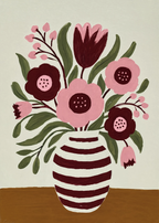New Floral Variation | Contemporary Botanical Wall Art Print