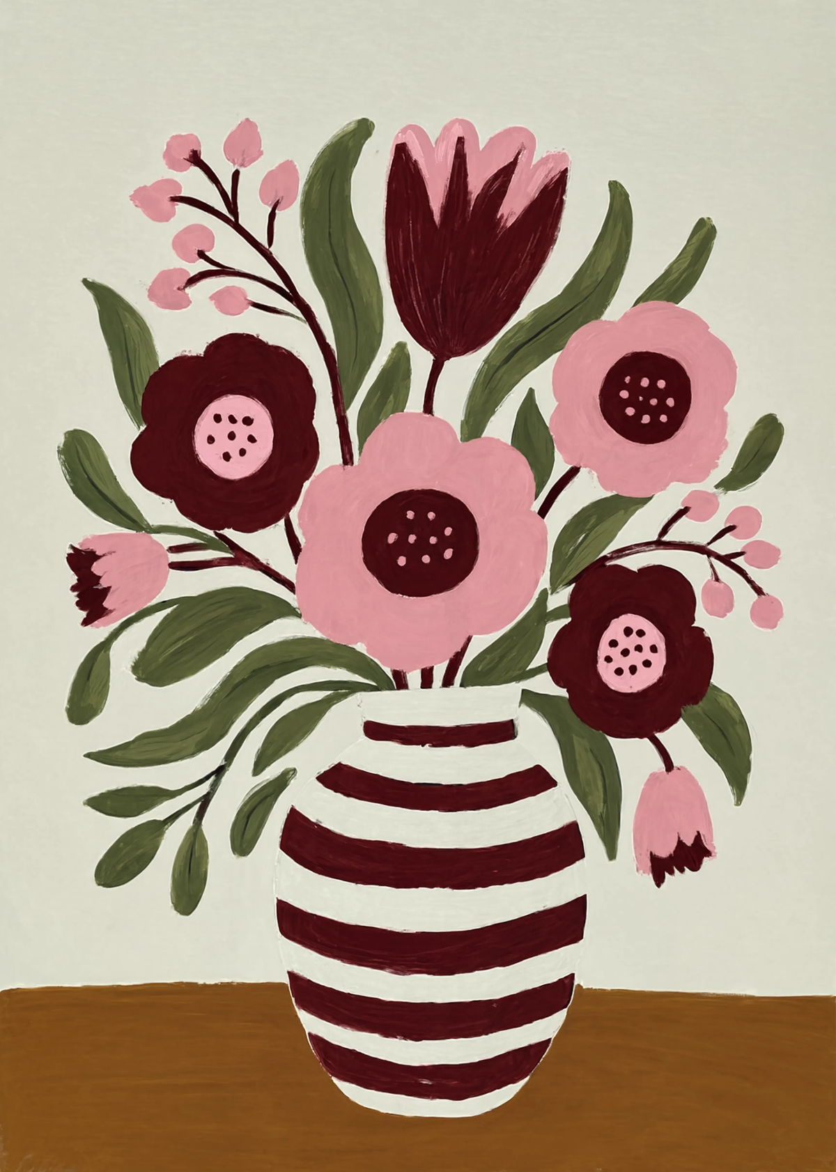 New Floral Variation | Contemporary Botanical Wall Art Print