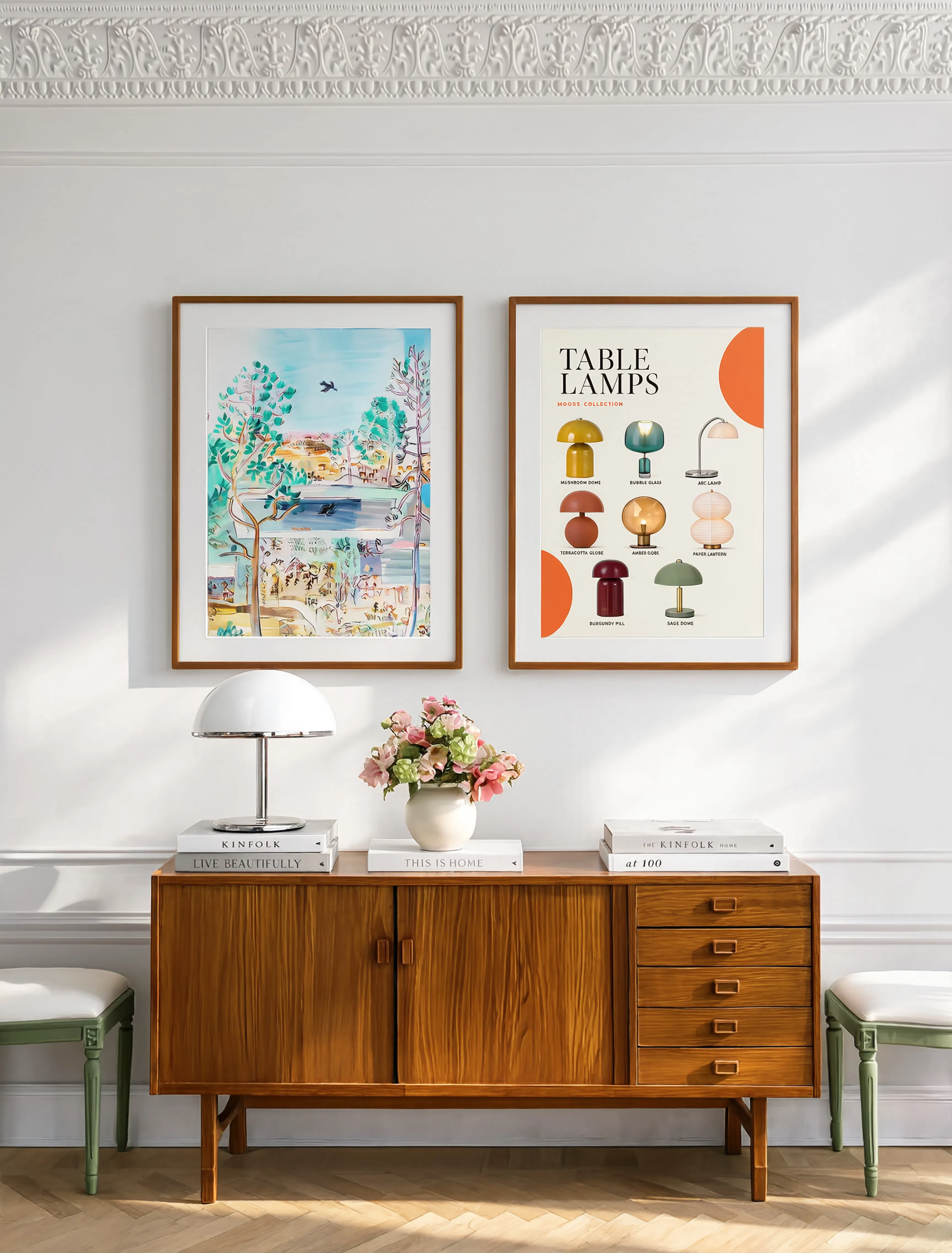 Set of 2 Le Réservoir à Golfe-Juan by Raoul Dufy – Fauvist Landscape Art Print  | Table Lamps Poster – Contemporary Lighting Wall Art Print