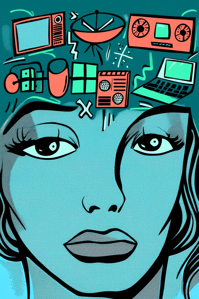 Woman Comic Con – Illustrated Pop Culture Art Print