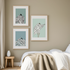 Set of 3 Abstract Figurative Female Silhouette Art Prints – Modern Wall Decor - Hakyarts