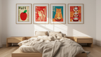 Japanese-Inspired – Set of 4 Wall Art Prints - Hakyarts