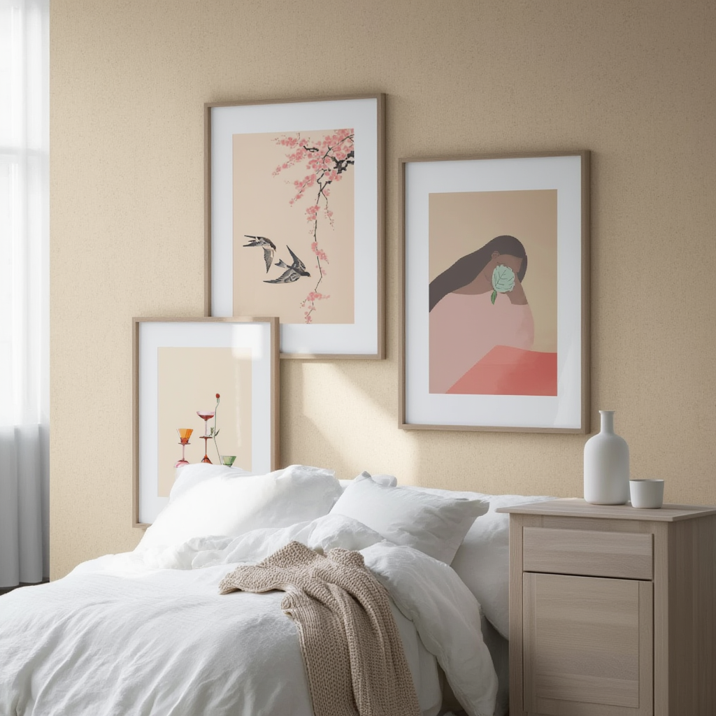 Set of 3 Figurative Everyday Life Art Prints – Modern Contemporary Wall Decor - Hakyarts