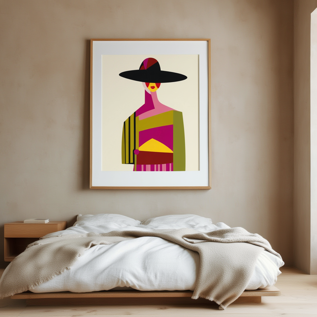 Linear Essence – Modern Figurative Geometric Print