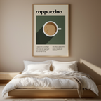 Cappuccino Glow – Coffee Art Print | Minimalist Wall Décor