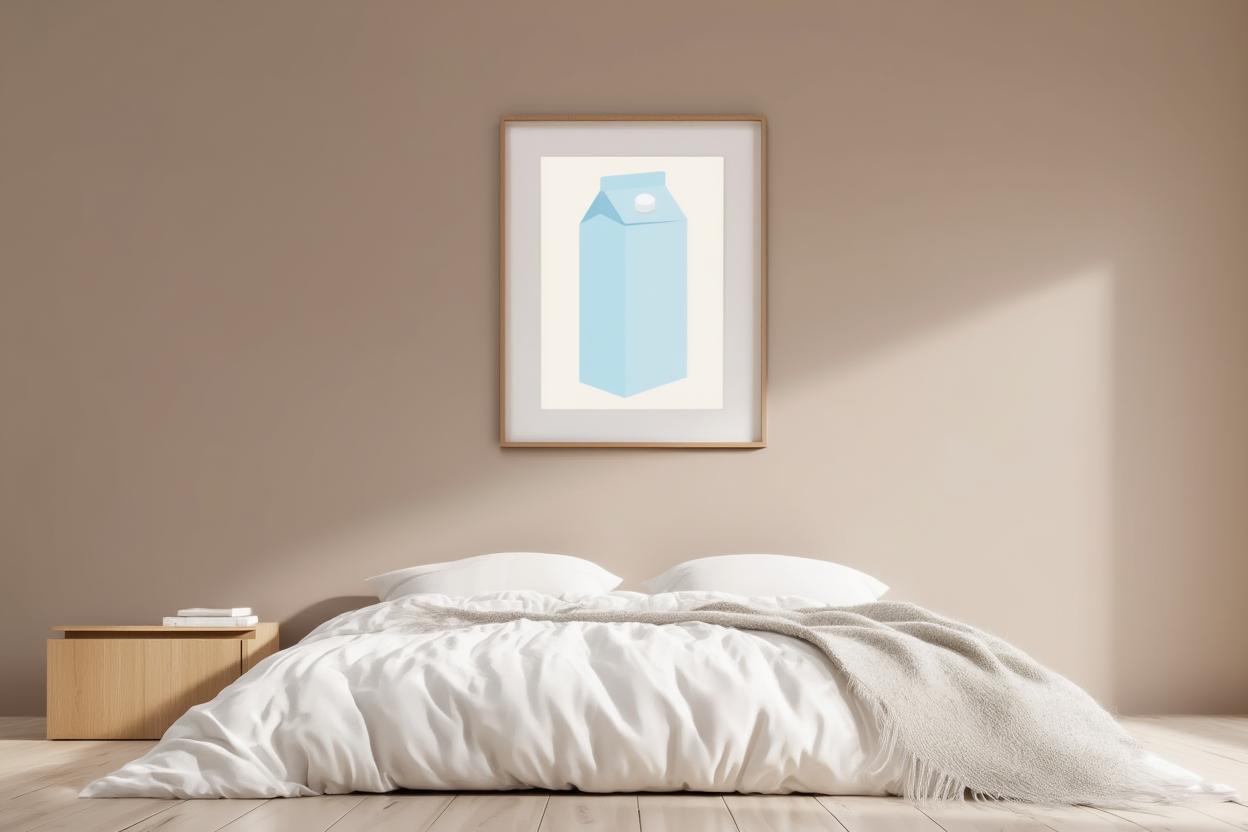 Blue Milk – Minimalist Color Art Print