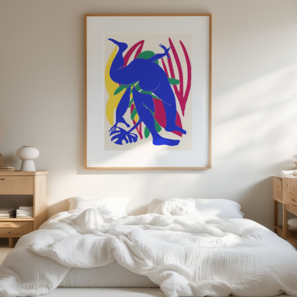 Cirque Motion – Acrobat in Blue Print - Hakyarts