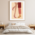 Strut in Style – Fashion Shoes Art Print - Hakyarts