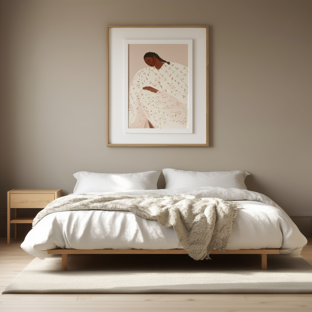 Braided Hair – Illustrated Portrait Art Print