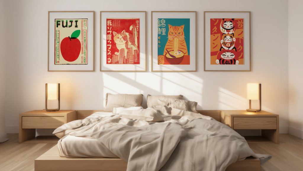Japanese-Inspired – Set of 4 Wall Art Prints